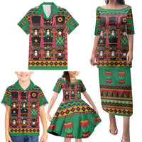 Black Nutcrackers Family Matching Puletasi and Hawaiian Shirt Afro Christmas - Wonder Print Shop