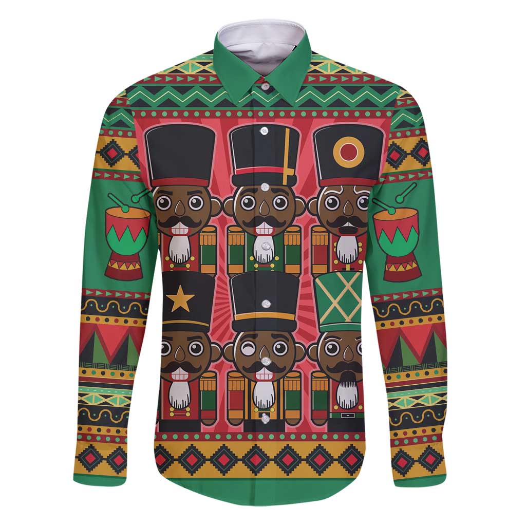 Black Nutcrackers Family Matching Puletasi and Hawaiian Shirt Afro Christmas - Wonder Print Shop