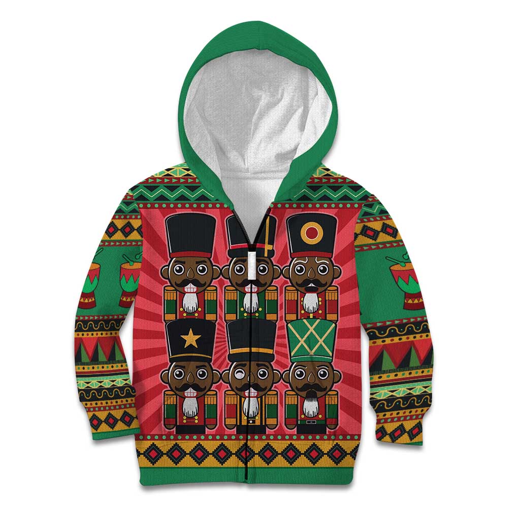Black Nutcrackers Kid Hoodie Afro Christmas - Wonder Print Shop