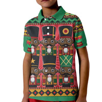 Black Nutcrackers Kid Polo Shirt Afro Christmas - Wonder Print Shop