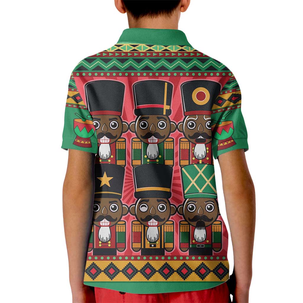 Black Nutcrackers Kid Polo Shirt Afro Christmas - Wonder Print Shop
