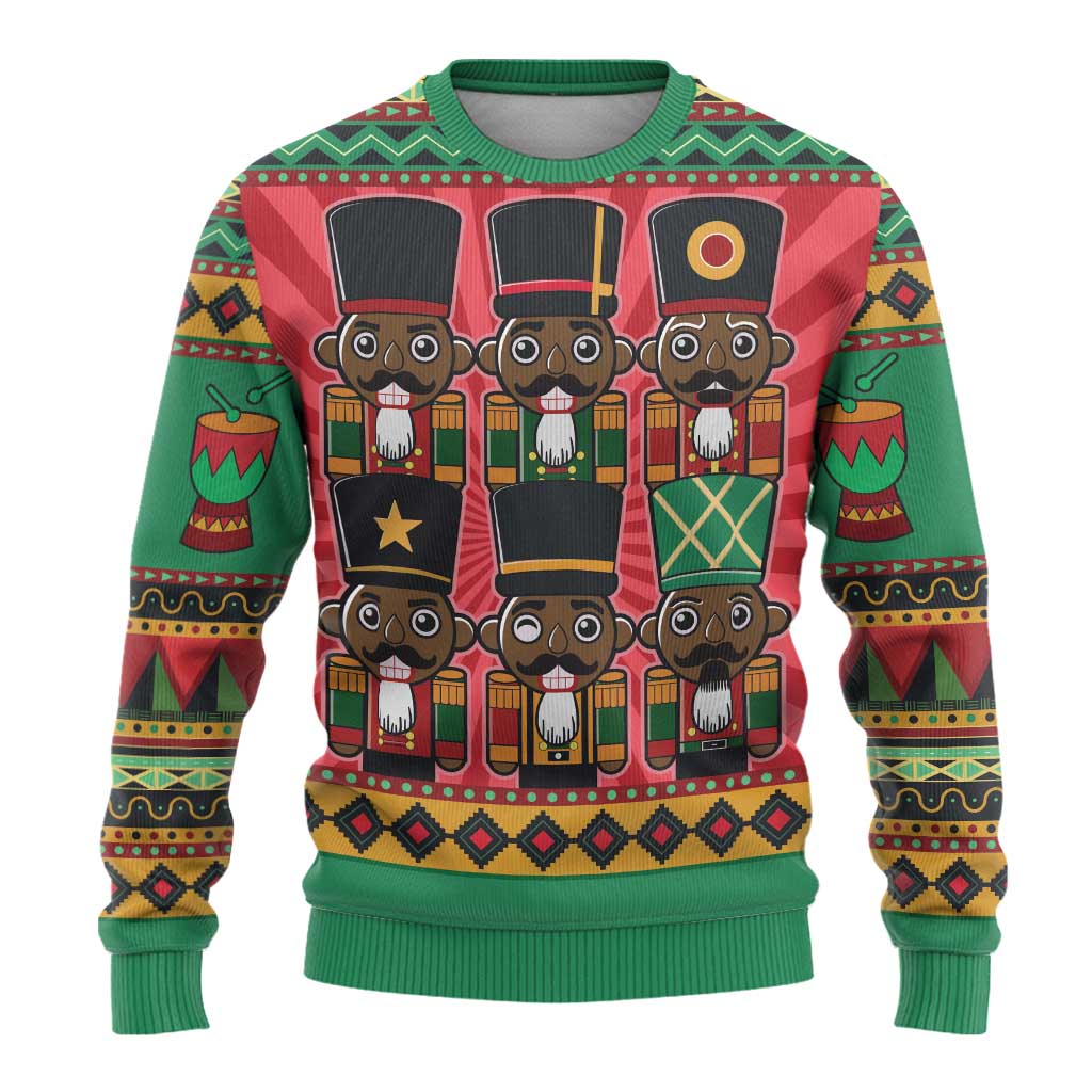 Black Nutcrackers Ugly Christmas Sweater Afro Christmas - Wonder Print Shop