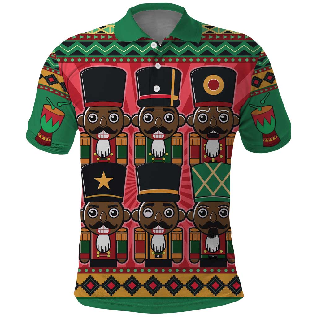 Black Nutcrackers Polo Shirt Afro Christmas - Wonder Print Shop