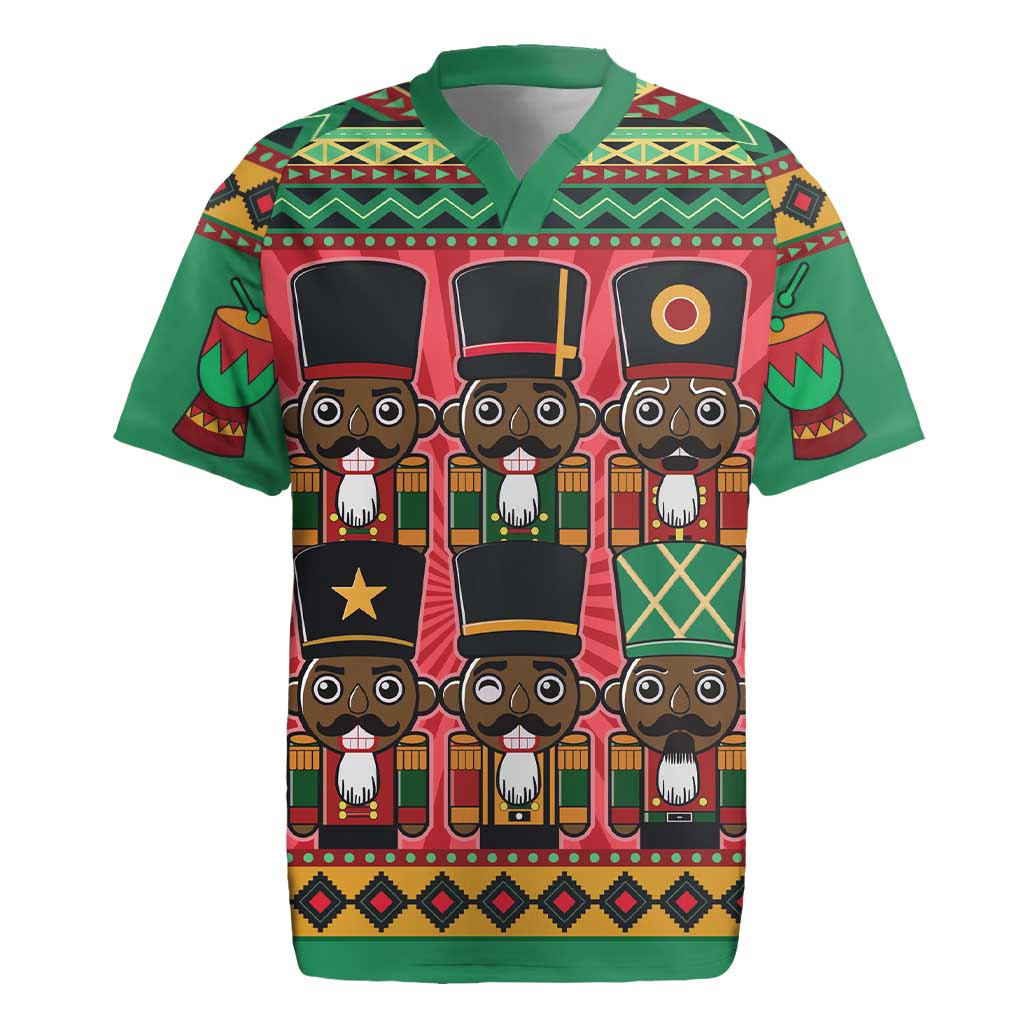 Black Nutcrackers Rugby Jersey Afro Christmas - Wonder Print Shop
