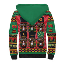 Black Nutcrackers Sherpa Hoodie Afro Christmas - Wonder Print Shop