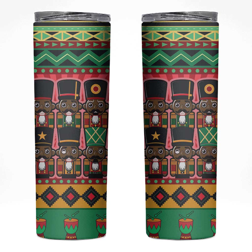 Black Nutcrackers Skinny Tumbler Afro Christmas - Wonder Print Shop