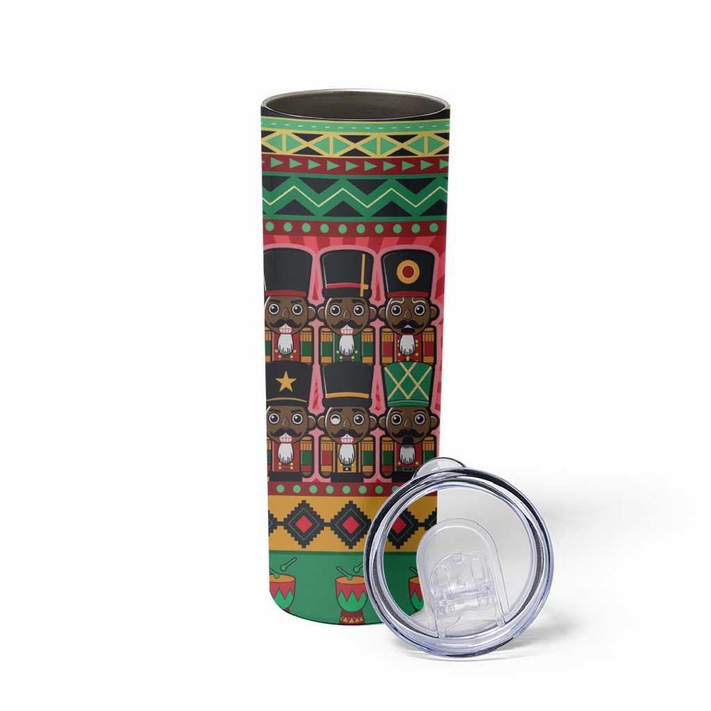 Black Nutcrackers Skinny Tumbler Afro Christmas - Wonder Print Shop