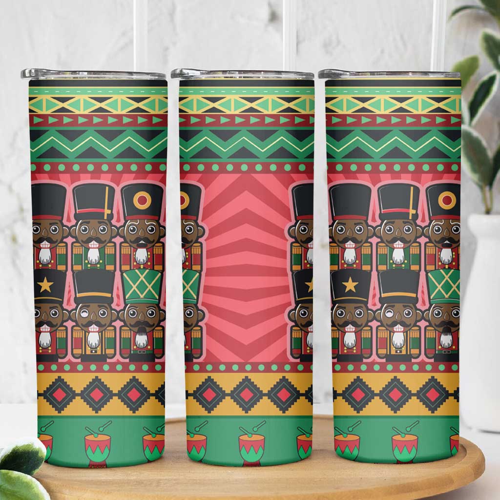 Black Nutcrackers Skinny Tumbler Afro Christmas - Wonder Print Shop