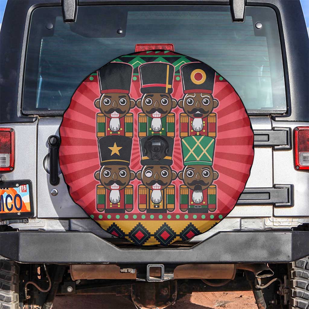 Black Nutcrackers Spare Tire Cover Afro Christmas - Wonder Print Shop