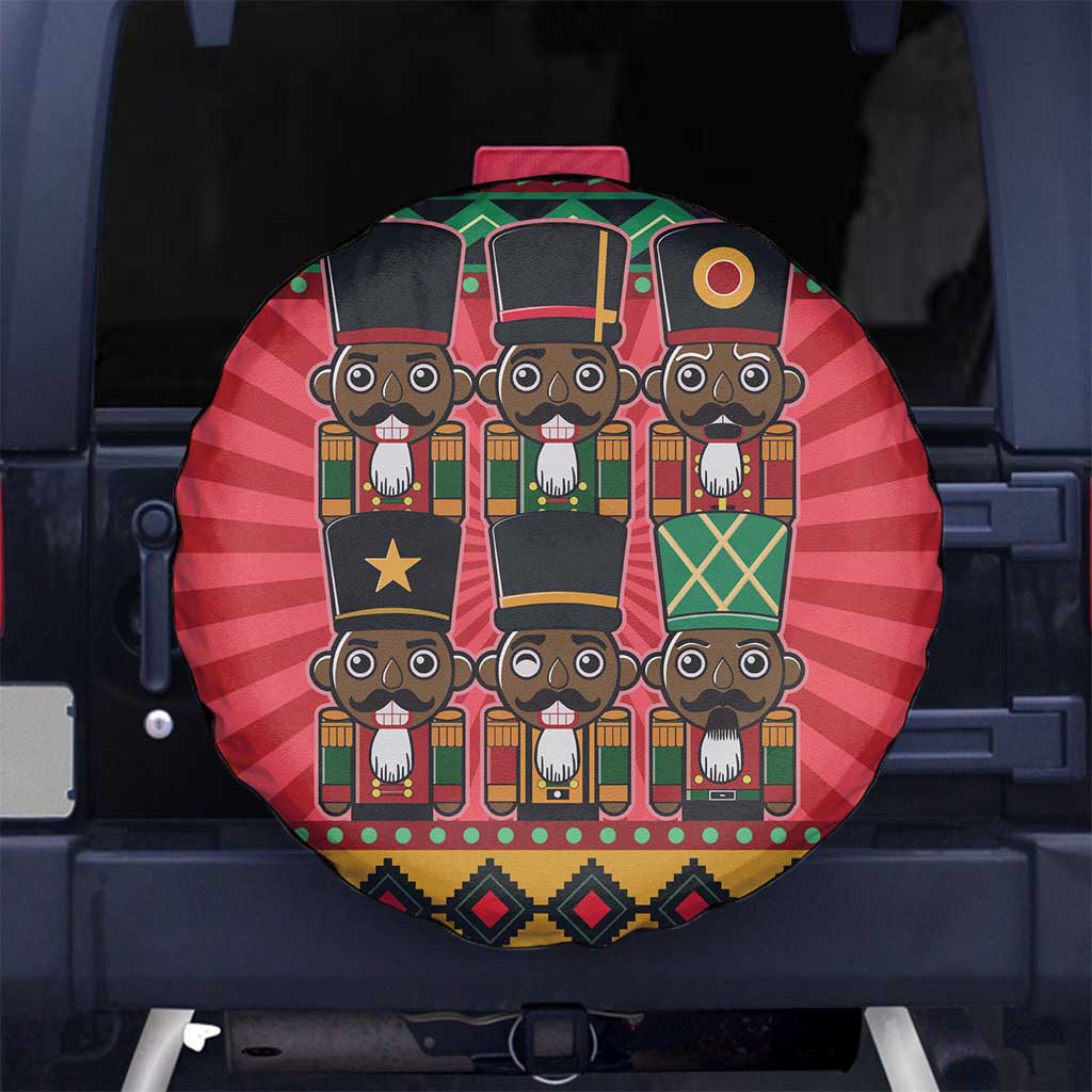 Black Nutcrackers Spare Tire Cover Afro Christmas - Wonder Print Shop