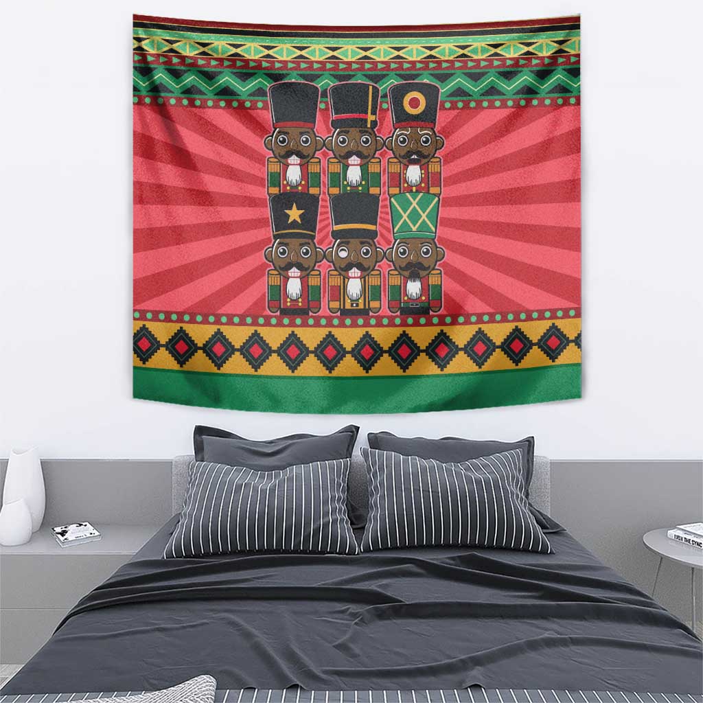 Black Nutcrackers Tapestry Afro Christmas - Wonder Print Shop