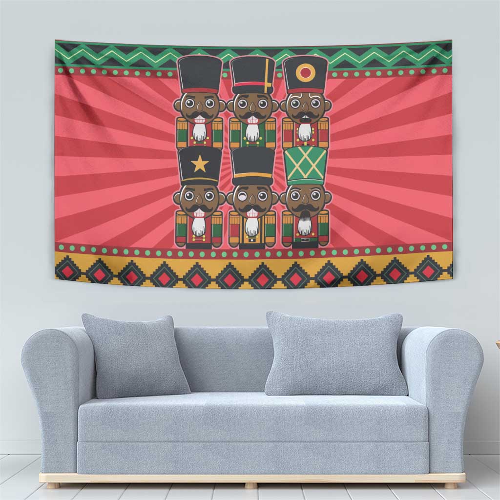 Black Nutcrackers Tapestry Afro Christmas - Wonder Print Shop