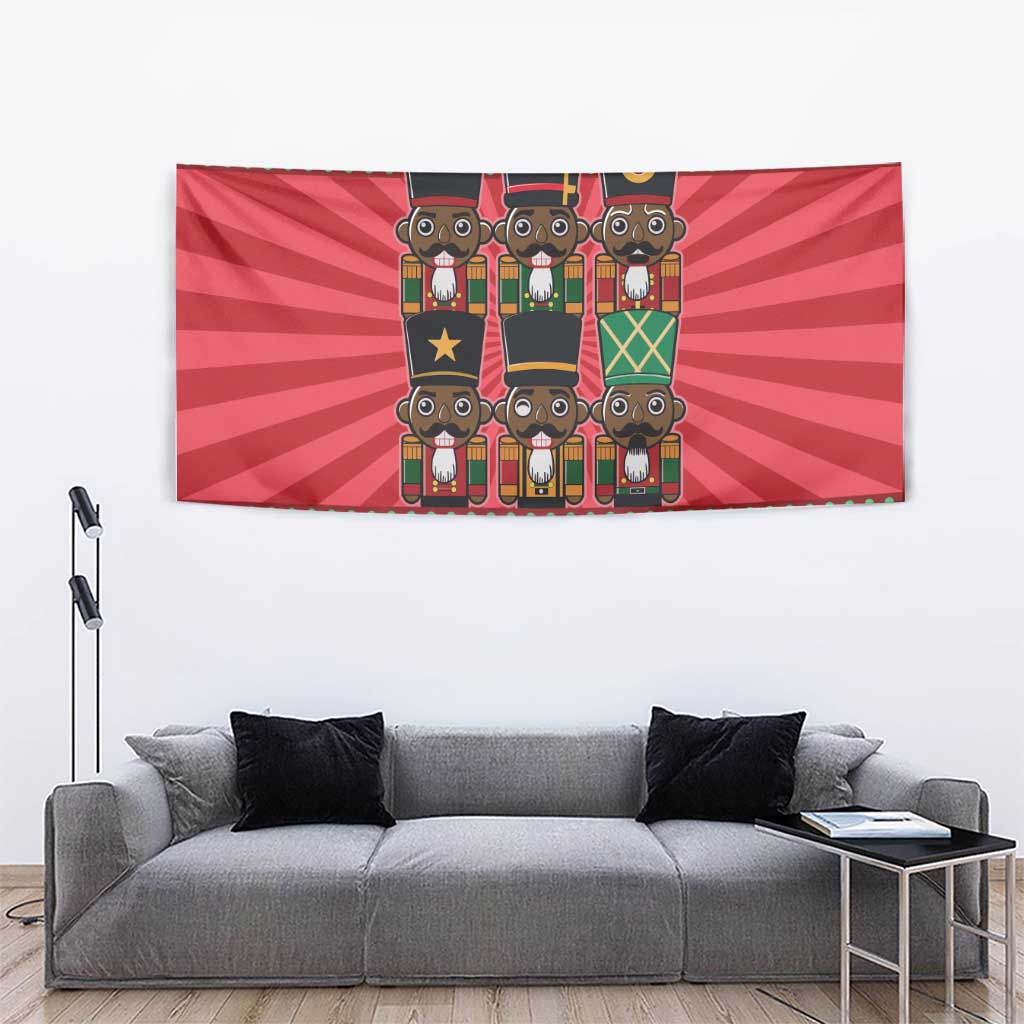 Black Nutcrackers Tapestry Afro Christmas - Wonder Print Shop