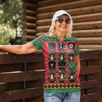 Black Nutcrackers Women Polo Shirt Afro Christmas - Wonder Print Shop