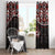 Canada Day Window Curtain Haida Maple Leaf Style Tattoo Black - Wonder Print Shop
