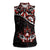 Canada Day Women Sleeveless Polo Shirt Haida Maple Leaf Style Tattoo Black - Wonder Print Shop