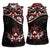 Canada Day Women Sleeveless Polo Shirt Haida Maple Leaf Style Tattoo Black - Wonder Print Shop