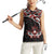 Canada Day Women Sleeveless Polo Shirt Haida Maple Leaf Style Tattoo Black - Wonder Print Shop