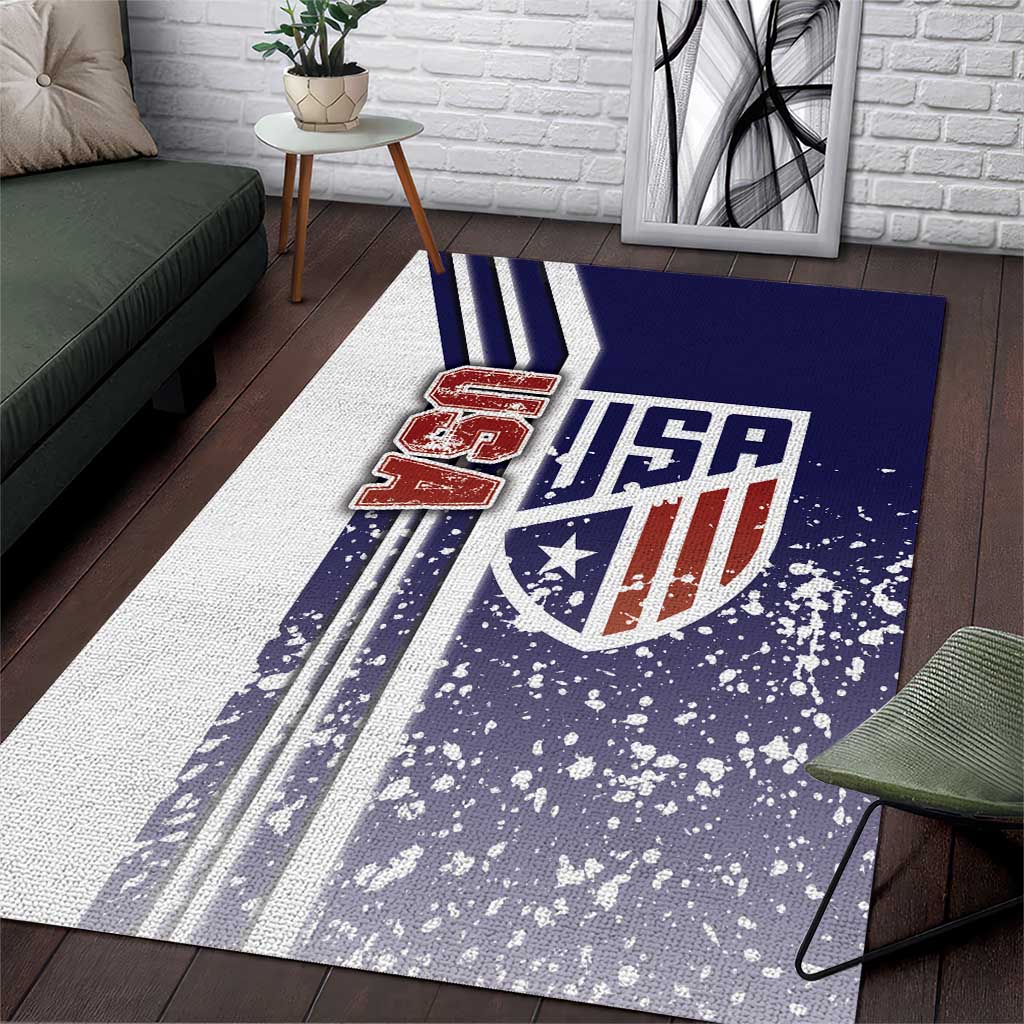 USA Soccer Area Rug The Stars and Stripes Football - Road To Champion