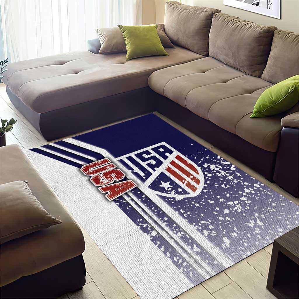 USA Soccer Area Rug The Stars and Stripes Football - Road To Champion