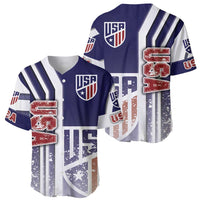 USA Soccer Baseball Jersey The Stars and Stripes Football - Road To Champion