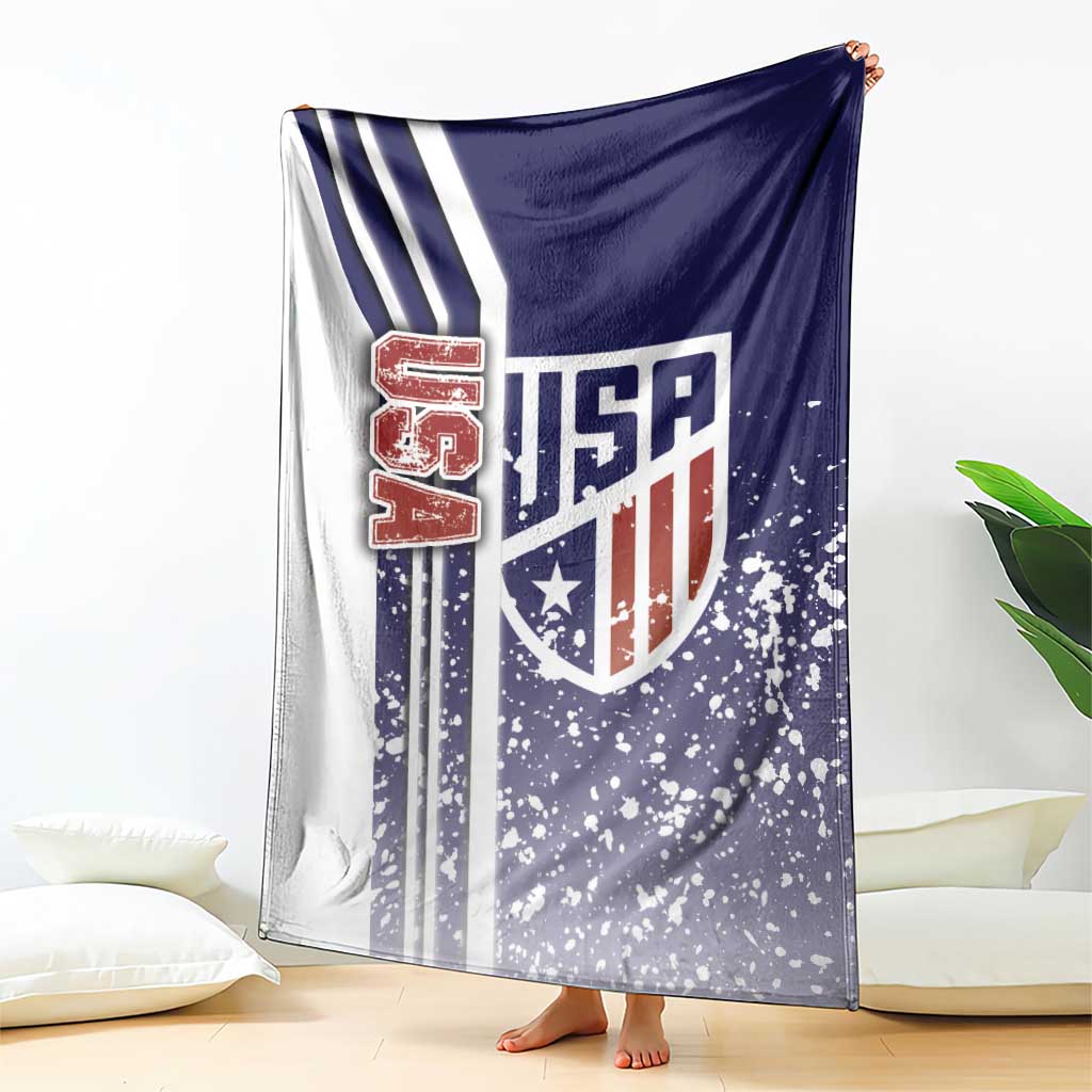 USA Soccer Blanket The Stars and Stripes Football - Road To Champion