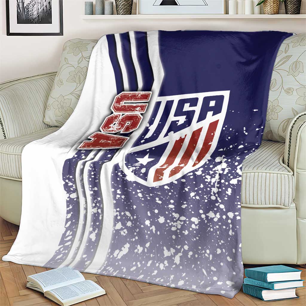 USA Soccer Blanket The Stars and Stripes Football - Road To Champion