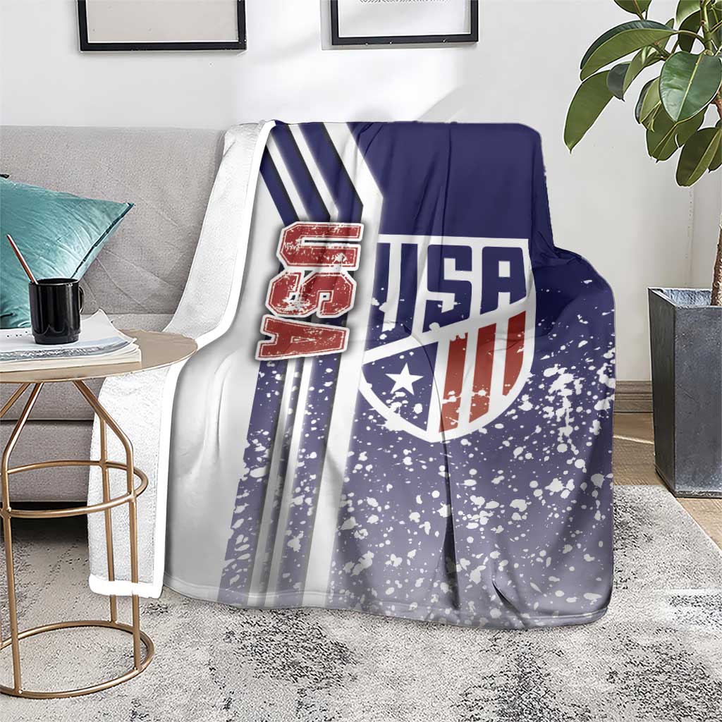 USA Soccer Blanket The Stars and Stripes Football - Road To Champion