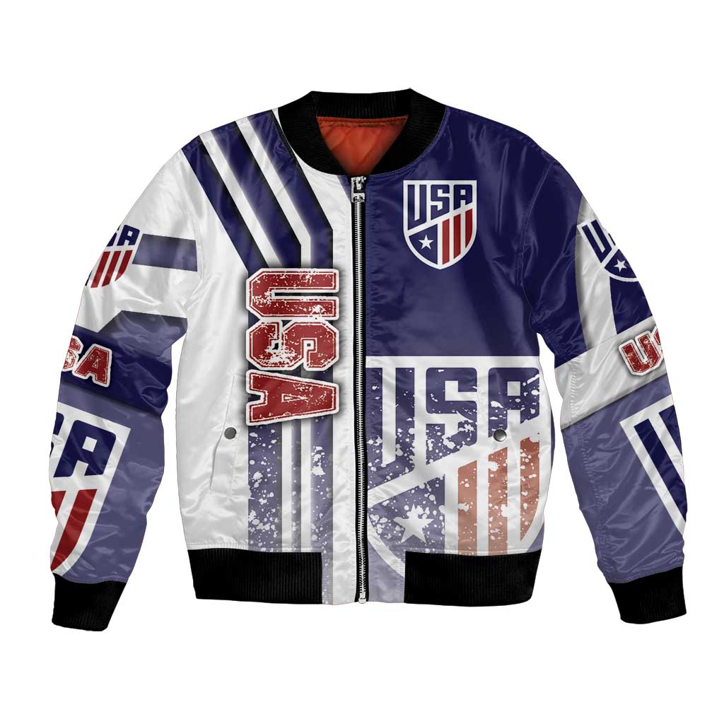 USA Soccer Bomber Jacket The Stars and Stripes Football - Road To Champion