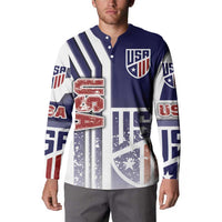 USA Soccer Button Sweatshirt The Stars and Stripes Football - Road To Champion