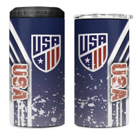 USA Soccer 4 in 1 Can Cooler Tumbler The Stars and Stripes Football - Road To Champion