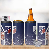 USA Soccer 4 in 1 Can Cooler Tumbler The Stars and Stripes Football - Road To Champion