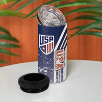 USA Soccer 4 in 1 Can Cooler Tumbler The Stars and Stripes Football - Road To Champion
