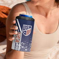 USA Soccer 4 in 1 Can Cooler Tumbler The Stars and Stripes Football - Road To Champion