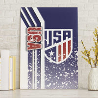 USA Soccer Canvas Wall Art The Stars and Stripes Football - Road To Champion