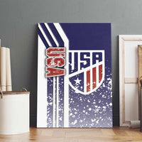 USA Soccer Canvas Wall Art The Stars and Stripes Football - Road To Champion