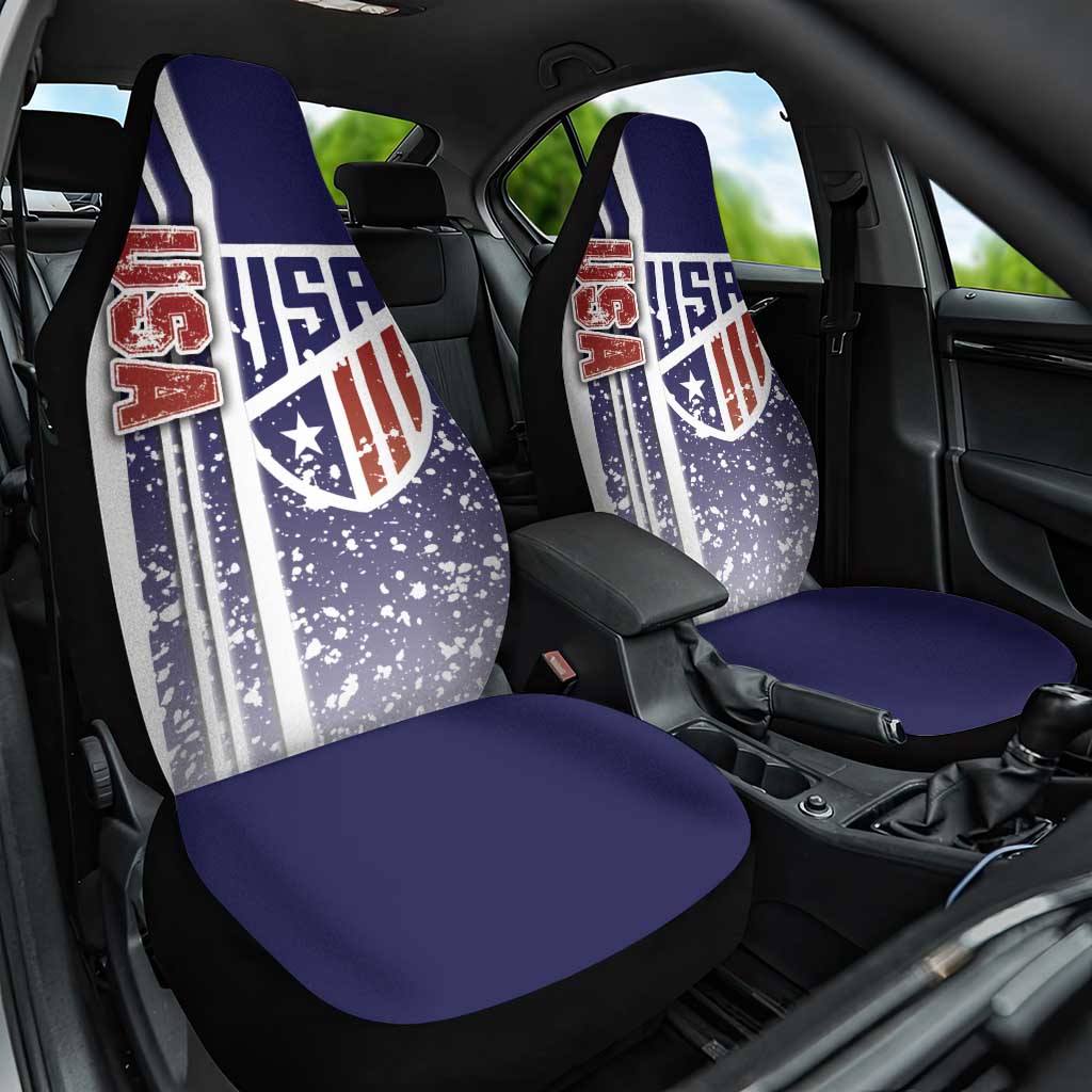 USA Soccer Car Seat Cover The Stars and Stripes Football - Road To Champion