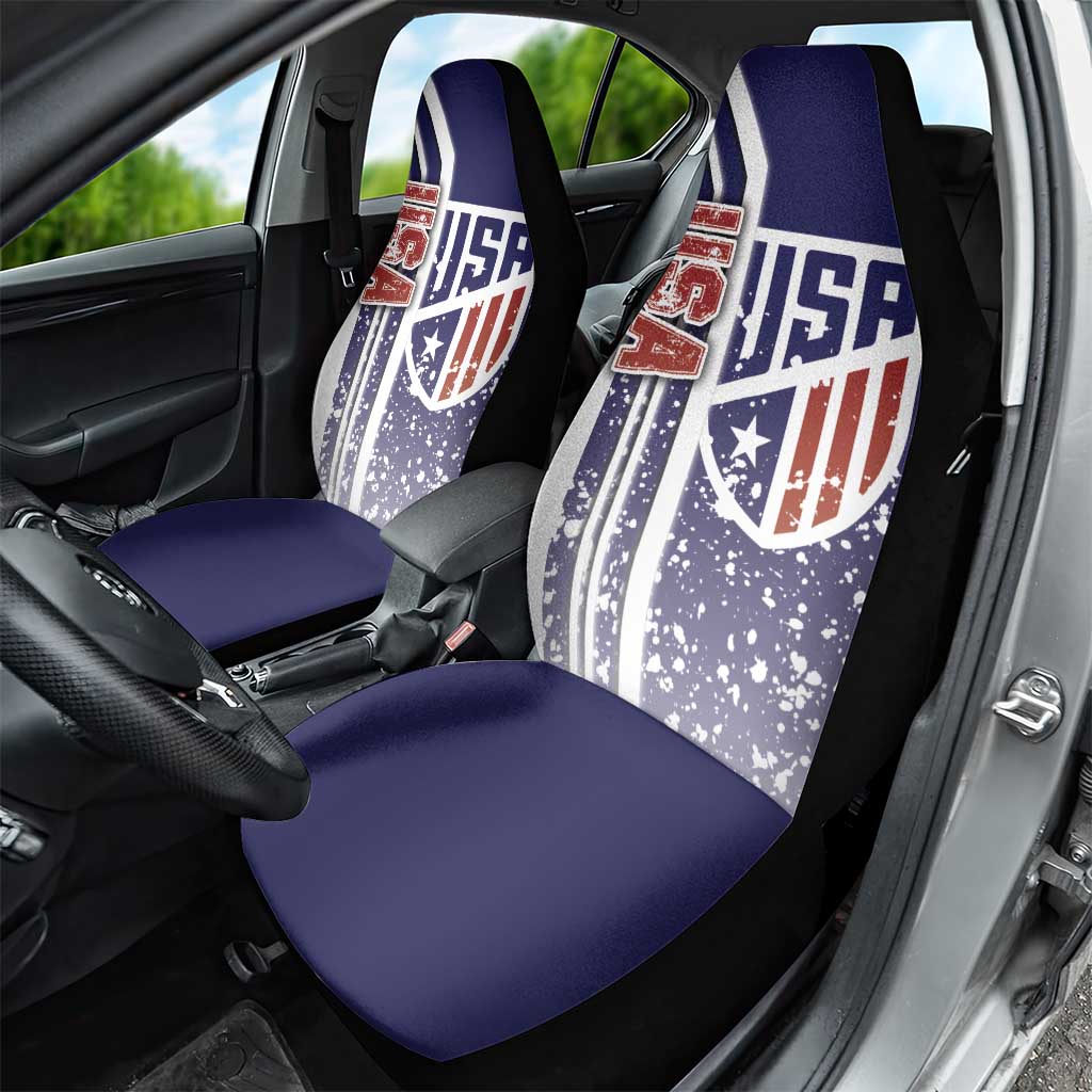 USA Soccer Car Seat Cover The Stars and Stripes Football - Road To Champion