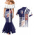 USA Soccer Couples Matching Mermaid Dress and Hawaiian Shirt The Stars and Stripes Football - Road To Champion