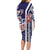 USA Soccer Family Matching Long Sleeve Bodycon Dress and Hawaiian Shirt The Stars and Stripes Football - Road To Champion