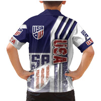 USA Soccer Family Matching Mermaid Dress and Hawaiian Shirt The Stars and Stripes Football - Road To Champion