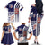 USA Soccer Family Matching Off The Shoulder Long Sleeve Dress and Hawaiian Shirt The Stars and Stripes Football - Road To Champion