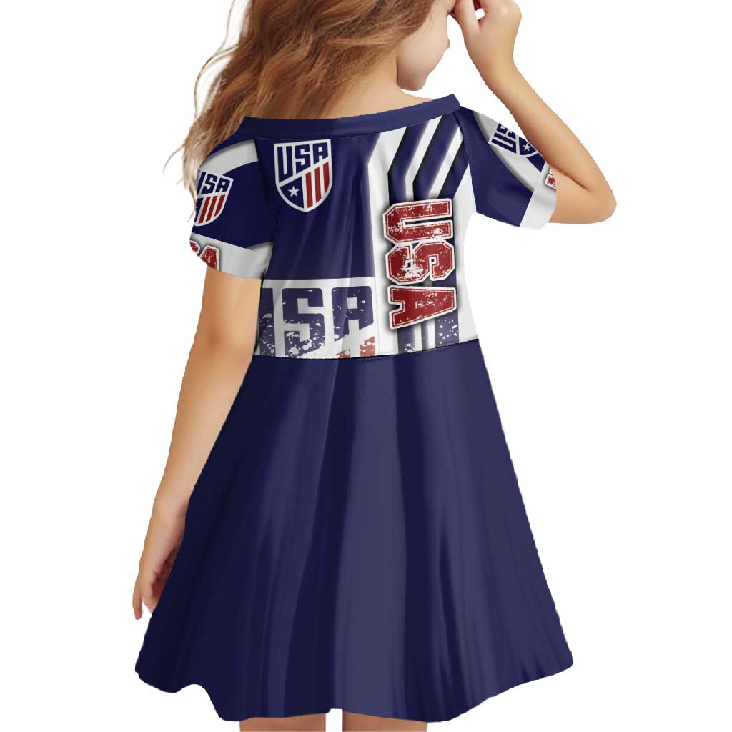 USA Soccer Family Matching Off Shoulder Maxi Dress and Hawaiian Shirt The Stars and Stripes Football - Road To Champion