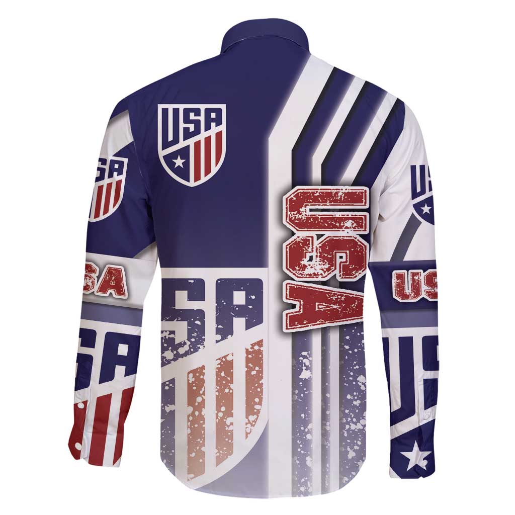 USA Soccer Family Matching Off Shoulder Maxi Dress and Hawaiian Shirt The Stars and Stripes Football - Road To Champion