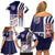 USA Soccer Family Matching Off Shoulder Short Dress and Hawaiian Shirt The Stars and Stripes Football - Road To Champion