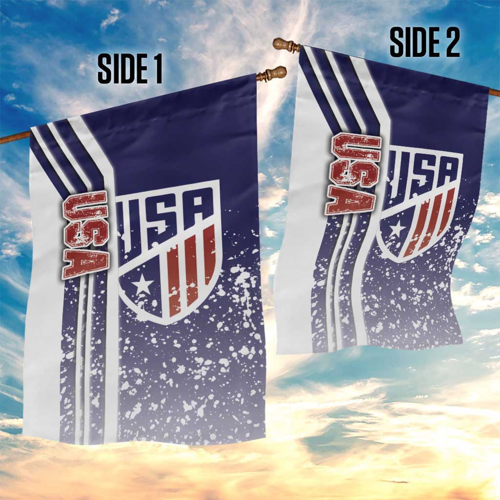 USA Soccer Garden Flag The Stars and Stripes Football - Road To Champion