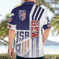 USA Soccer Hawaiian Shirt The Stars and Stripes Football - Road To Champion