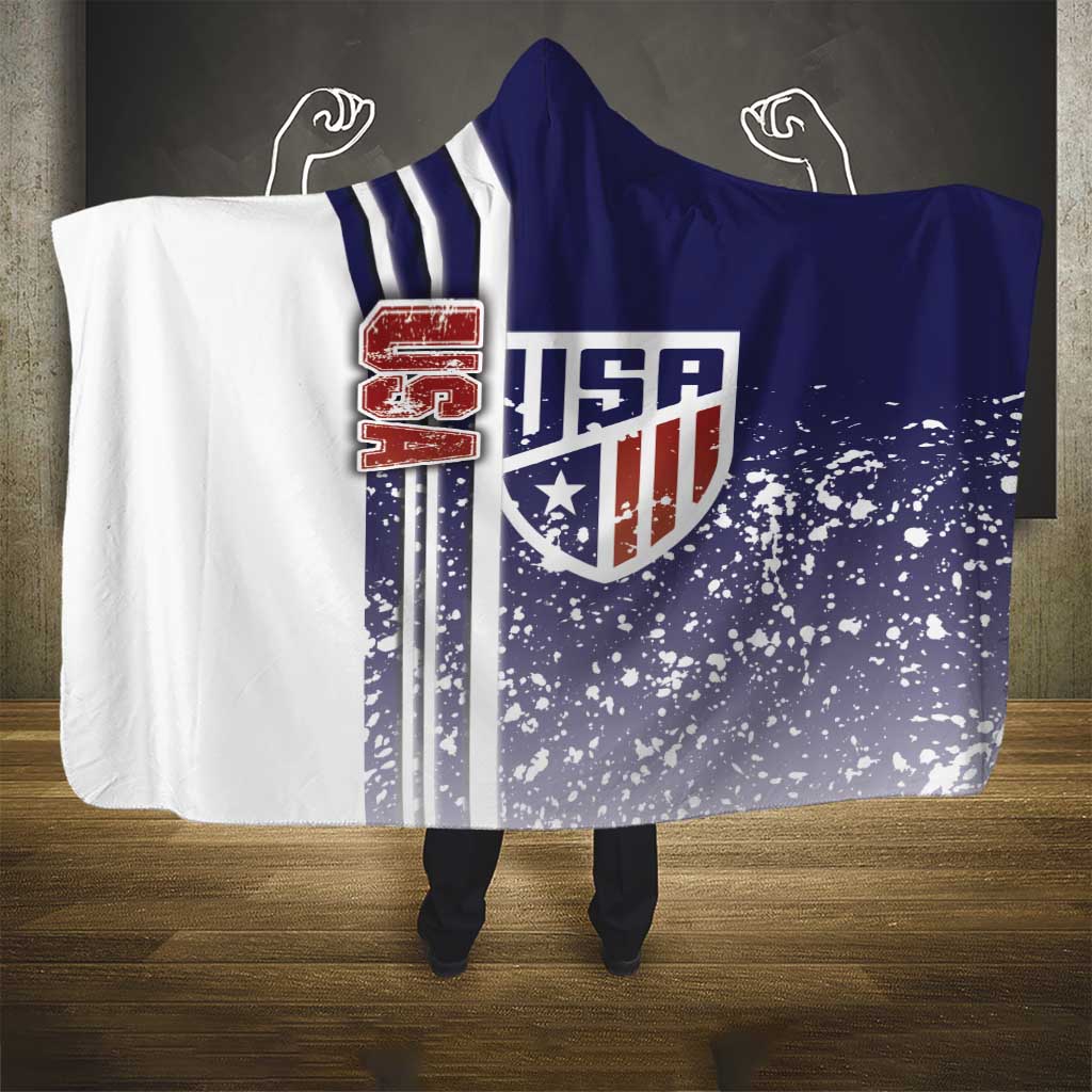 USA Soccer Hooded Blanket The Stars and Stripes Football - Road To Champion