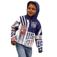 USA Soccer Kid Hoodie The Stars and Stripes Football - Road To Champion - Wonder Print Shop