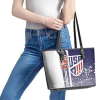 USA Soccer Leather Tote Bag The Stars and Stripes Football - Road To Champion